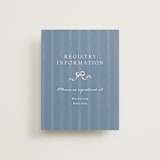 "Strawberry Sunshine" - Bridal Shower Insert Cards in Blueberry by Erin L. Wilson - Front