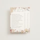 "Flowers and Ribbon" - Bridal Shower Insert Cards in Sugar by Leah Bisch - Front