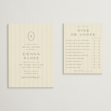 "stitched lines" - Bridal Shower Insert Cards in Blush by Ellen Schlegelmilch - With Invitation