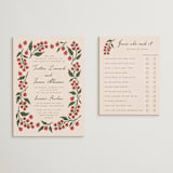 "Cherry Tomatoes" - Bridal Shower Insert Cards in Tomato by Katharine Watson - With Invitation