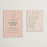 "Crazy Little Thing Called Love" - Bridal Shower Insert Cards in Avocado by Helena Vitto - With Invitation