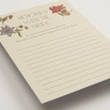 "Radiant Botany" - Bridal Shower Insert Cards in Mint by Simona Camp - Detail