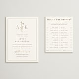 "kouignette" - Bridal Shower Insert Cards in Chiffon by chocomocacino - With Invitation