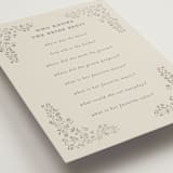 "Floral Romance" - Bridal Shower Insert Cards in Something Blue by Gwen Bedat - Detail