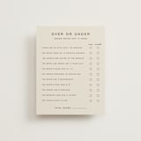 "Campania" - Bridal Shower Insert Cards in Cocoa by Megan Davis - Front