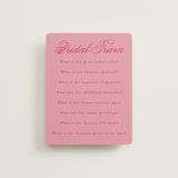 "Maximalist Poppies" - Bridal Shower Insert Cards in Flamingo by Morgan Kendall - Front