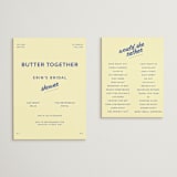 "Courthouse" - Bridal Shower Insert Cards in Butter by Studio Suku - With Invitation