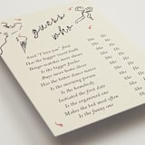 "Sweets & Treats" - Bridal Shower Insert Cards in Licorice by Sarah Rosenthal - Detail