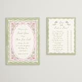 "Folk Garden" - Bridal Shower Insert Cards in Garden by Creo Study - With Invitation