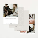 "Round" - Birth Announcements in Cream by Brianne Larsen - Back of Card Options