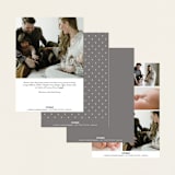 "Written Whimsy" - Birth Announcements in Snow by Lauren Chism - Back of Card Options