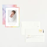 "Rainbow Surround" - Birth Announcements in Sherbert by Kaydi Bishop - Assembled