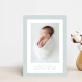 "Linen frame" - Birth Announcements in Powder by Lea Delaveris - Front