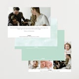 "Golightly" - Birth Announcements in Mint by Lauren Chism - Back of Card Options
