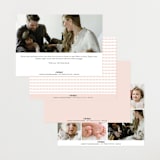 "Scalloped Border" - Birth Announcements in Baby Blush by Carolyn MacLaren - Back of Card Options