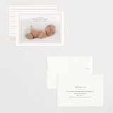 "Scalloped Border" - Birth Announcements in Baby Blush by Carolyn MacLaren - Assembled