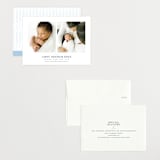 "Curator" - Birth Announcements in Denim by Megan Davis - Assembled