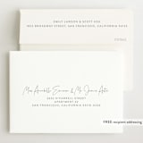 "Chic Introduction" - Birth Announcements in Storm by Olivia Raufman - FREE Recipient Addressing