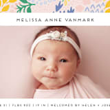 "Little Foliage" - Birth Announcements in Blush by Genna Blackburn - Detail
