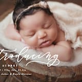 "Introducing" - Birth Announcements in Marble by Lea Delaveris - Detail