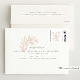 "Botanical Corners" - Birth Announcements in Blush by Hooray Creative - FREE Recipient Addressing