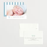 "Stately monogram" - Birth Announcements in Powder by Stacey Meacham - Assembled