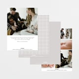 "Delightful Welcome" - Birth Announcements in Gravel by Olivia Raufman - Back of Card Options
