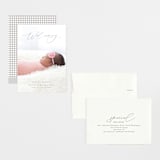 "Delightful Welcome" - Birth Announcements in Gravel by Olivia Raufman - Assembled