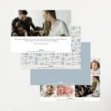 "Quirky Hello" - Birth Announcements in Powder Blue by Alethea and Ruth - Back of Card Options