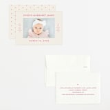 "present perfect" - Birth Announcements in Peony by Megan Davis - Assembled