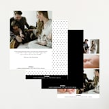 "First-Name Basis" - Birth Announcements in Onyx by Genna Blackburn - Back of Card Options