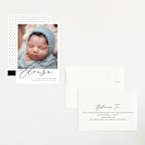 "First-Name Basis" - Birth Announcements in Onyx by Genna Blackburn - Assembled