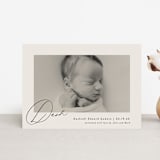 "Dashing" - Birth Announcements in Vanilla by Olivia Raufman - Front
