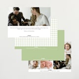 "Birth Stats Label" - Birth Announcements in Lime by Shirley Lin Schneider - Back of Card Options