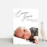 "On The Horizon" - Birth Announcements in Obsidian by Kaydi Bishop - Front