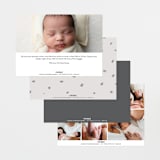 "My Nickname" - Birth Announcements in Shadow by Carolyn Kach - Back of Card Options