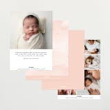 "our rainbow" - Birth Announcements in Rose by Angela Garrick - Back of Card Options
