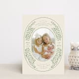 "bunnies and flowers" - Birth Announcements in Sage by Anastasia Makarova - Front