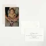 "Modern Meet" - Birth Announcements in Linen by Erica Krystek - Assembled