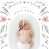 "Le Jardin" - Birth Announcements in Meadow by Emily Sabol Goss - Detail