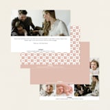 "Heart" - Birth Announcements in Blush by Pixel and Hank - Back of Card Options