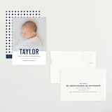 "Statement" - Birth Announcements in Marine by Sara Hicks Malone - Assembled