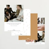"simple in serif" - Birth Announcements in Snow by Bramble Studio - Back of Card Options