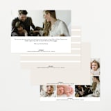 "Classical" - Birth Announcements in Cream by Hooray Creative - Back of Card Options