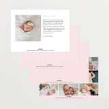 "blush branches" - Birth Announcements in Blush by Angela Thompson - Back of Card Options