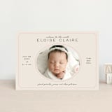 "Prim" - Birth Announcements in Petal by Melissa Egan of Pistols - Front