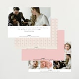 "Prim" - Birth Announcements in Petal by Melissa Egan of Pistols - Back of Card Options