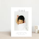 "Noble" - Birth Announcements in Slate by JoAnn Jinks - Front