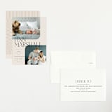 "Happy Overlay" - Birth Announcements in Linen by Kelly Schmidt - Assembled