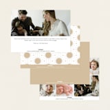 "Big News" - Birth Announcements in Ivory by Maria Hilas-Louie - Back of Card Options